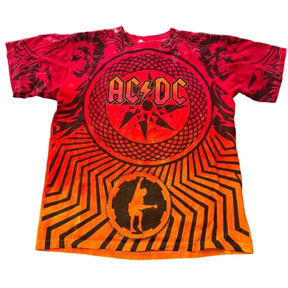 Anvil Other - 2009 AC DC "ROCK‎ N ROLL TRAIN - BLACK ICE" Concert Tour (MED) SHIRT| V1